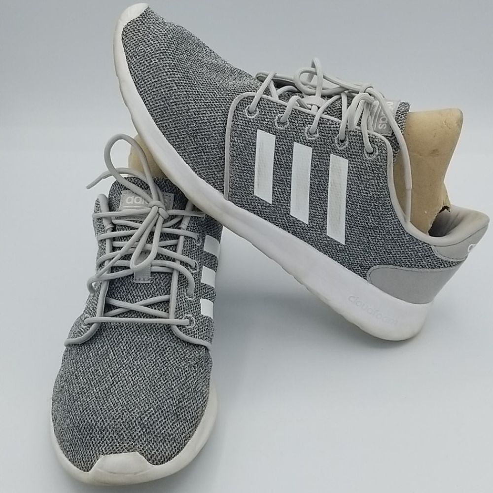 Adidas Grey Cloudfoam Sneakers Sz 10 Memory Foam